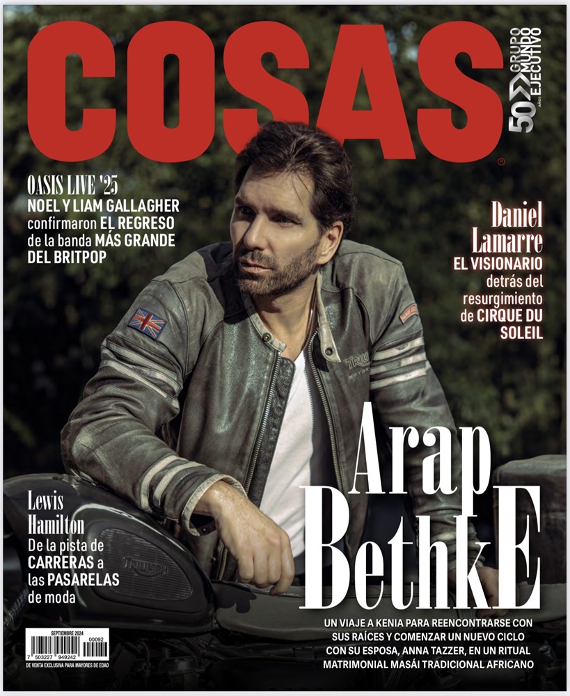 Arap Bethke engalana la portada de la revista COSAS: Una reflexión sobre tres décadas en la actuación y un nuevo ciclo en su vida personal