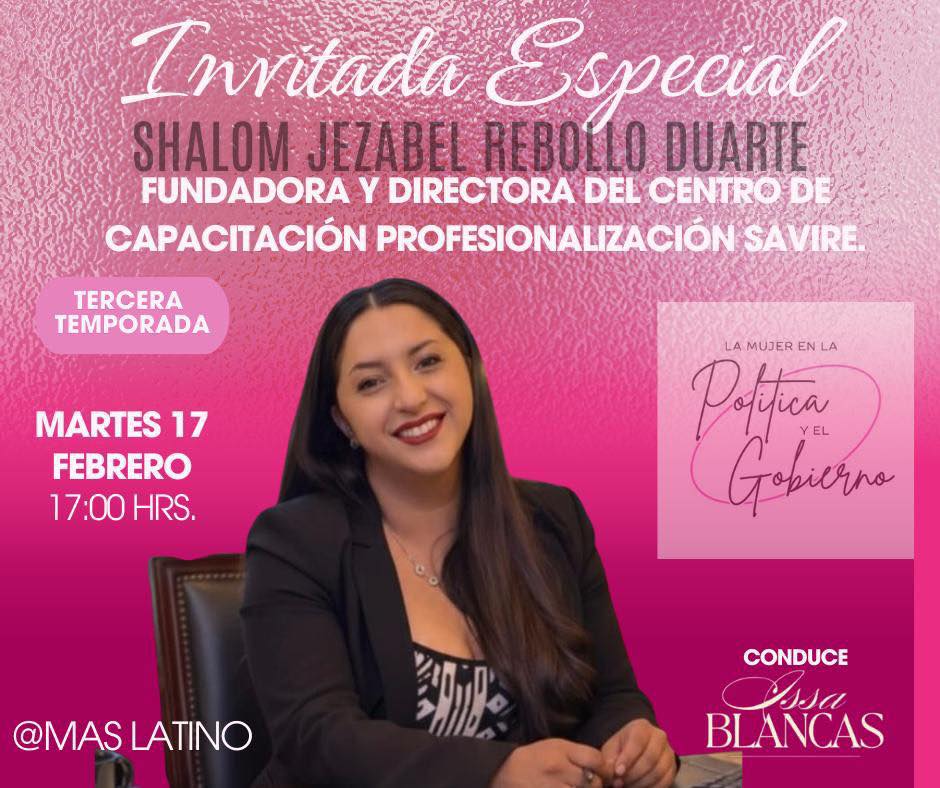 Entrevista: Shalom Jezabel Rebollo. La voz y el liderazgo de las mujeres siguen transformando el rumbo de nuestras sociedades.… 